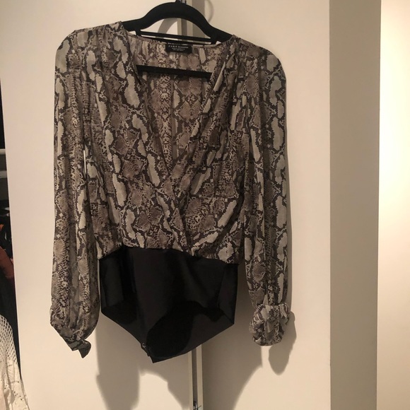zara snake bodysuit